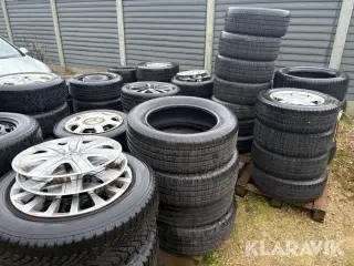 Lot: dæk og fælge 18 sæt