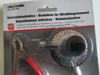 Gradmåler som anvendes til bespænding af topstykke