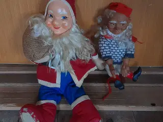 Gammel Julemand samt Nisse i pæn stand