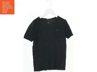 Sort V-hals T-shirt fra Tommy Hilfiger fra Tommy Hilfiger (str. M)