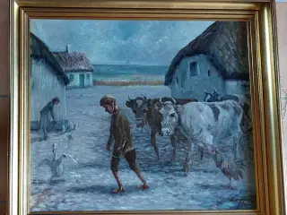 ARLING GADE - ( 1919 - 2011 )- oliemaleri