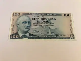 100 Kronur Iceland 1961