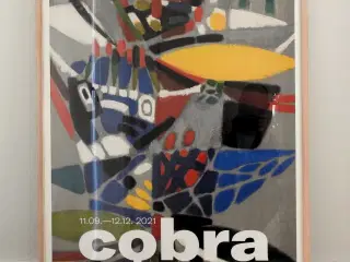 Cobra plakat i glas og ramme