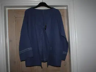 Dame hør blazer / jakke str. 38-40 blå