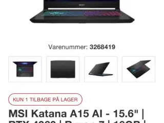 MSI Katana A15