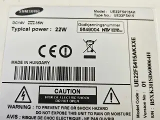 Samsung UE22F5415AK 55,9 cm (22") Fuld HD Smart TV