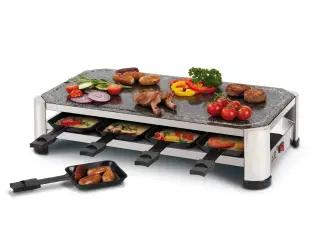 Raclette grill FRITEL SG 2180 – rustfrit stål/krom-sort, 1.500 W