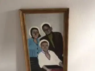 Gamle billedrammer i træ