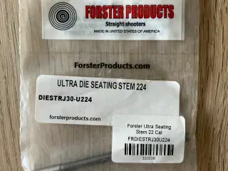 .224 Forster Bench Rest Seater Die Seating Stem