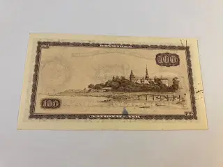 100 kroner 1970 Erstatningsseddel Danmark