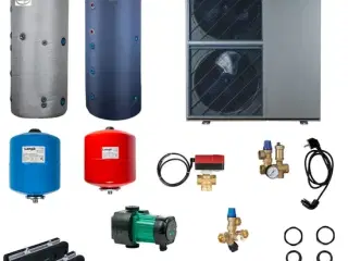 Luft/vand varmepumpe pakke 190m2 inkl. montering