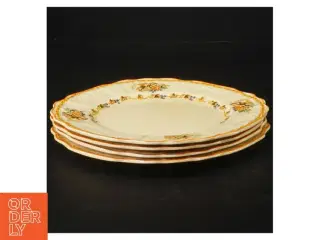 Vintage porcelæns desserttallerkener (str. Ø. 17 cm)