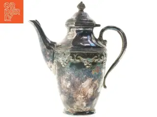 Vintage sølvfarvet kande (str. 25 cm)