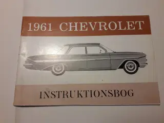 Chevrolet 1961 Original Instruktionsbog på Dansk