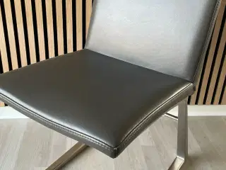 6 læder spisebord stole. 