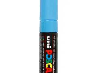 Posca Tusch, PC-8K, streg 8 mm, broad, lyseblå, 1 stk.