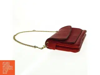 Rød skuldertaske i læder (str. 29 x 16 cm)