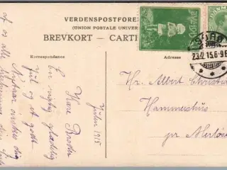 Julemærke 1915 på Postkort