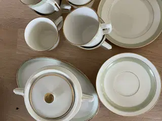 Kaffestel Royal Copenhagen "Guld-Grøn" 1951