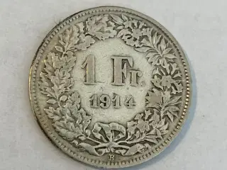 1 Franc Switzerland 1914
