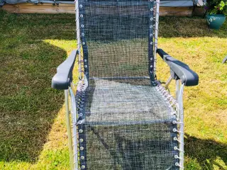 Crespo campingstol med høj ryg og solskærm
