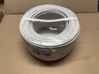 1 rulle ny hvid flad netledning