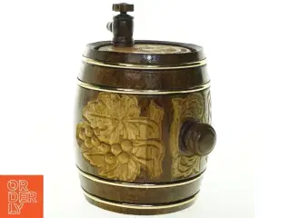 Udsmykket træ tønde til cognac (str. 22x17 cm)