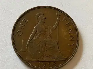 One Penny 1938 England