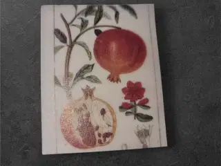 Elegante papirark med granatæble-botanisk design T