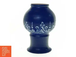 Blå keramikvase (str. 19 x 13 cm)