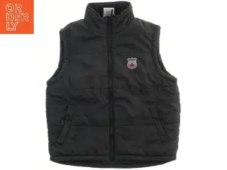 Sort vest med tryk (str. 140)