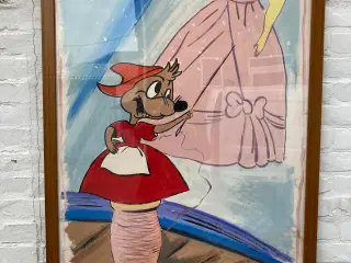 Maleri gouache Disney figurer 100x 70