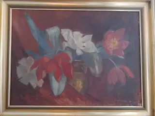 Blomstermaleri af Erik Bystrøm