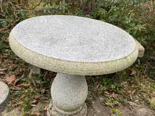 Have bord og bænk sten
