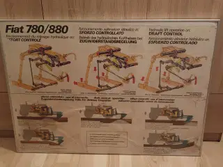 Fiat traktor Plakat.