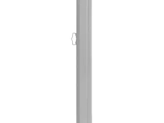 Sammenrullelig sidemarkise til terrassen 100 x 500 cm sort