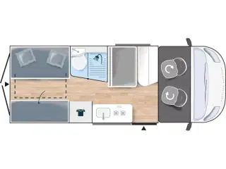 2016 - Chausson Twist V 594   Udstyr og lav km.