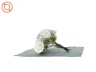 kunstige hvide naturtro roser (str. 20 cm)