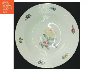 B&G Saksisk blomst dyb tallerken (str. 24 cm)