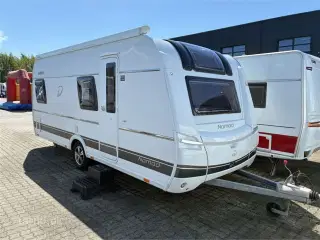 2021 - Dethleffs Nomad 490 BLF   Mover, Thule markise, dobbeltsengsvogn, side-siddegruppe, frontkøkken, 3-trins el-gulv-varme,  stort 142 l . køleskab med fryser