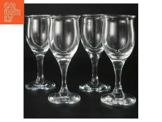 Sæt af 4 Ideelle vinglas (str. 4 stk Ø 6,5 cm længde 17,5 cm)