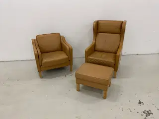 Skalma Cerena øreklapstol og lav stol m/skammel .