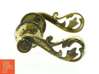 Antik messing dørhåndtag (str. 19 x, 11 cm)