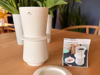 Kähler kaffebrygger porcelæn hvid