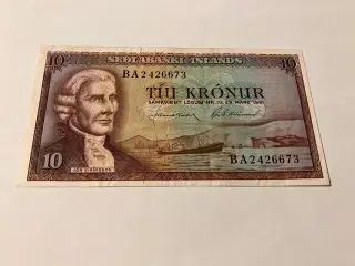 10 Kronur Iceland 1961