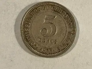 5 Cents Malaya 1941 - Silver