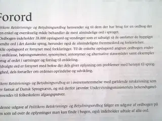 Politikens retskrvnings og betydningsord