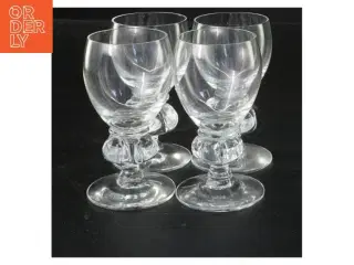 Sæt af 4 glas fra Holmegaard (str. Ø 5x9,5 cm)