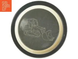 Melamin tallerken med dekoration (str. 22 cm)