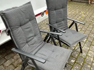 2 stk. Letvægts positionsstole med hynder